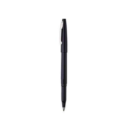 Pentel Pentel, ROLLING WRITER STICK ROLLER BALL PEN, MEDIUM 0.8MM, BLACK INK/BARREL, DOZEN R100A